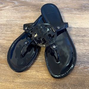 Tory Burch Navy Miller Flip Flops